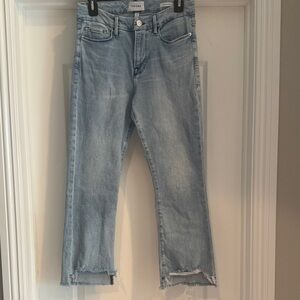 Frame Denim Light Blue Straight Leg Jeans